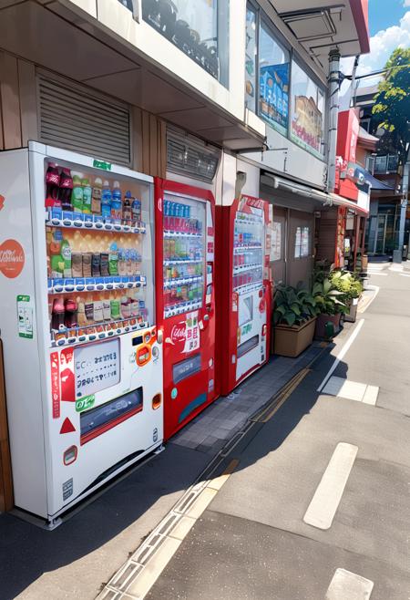 自動販売機1 Vending Machines in Japan SDXL