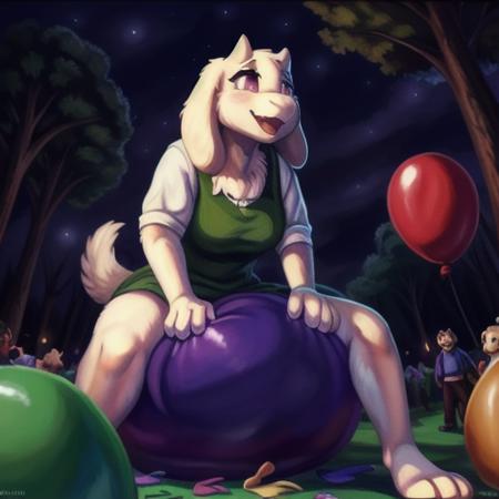 Sitting on a Balloon SD1.5 LRev7