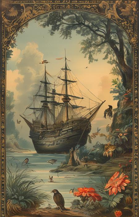 style of Chromolithography [SDXL] 261