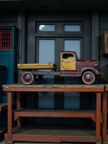 Pressed Steel Toy Vintage Vehicle LoRA