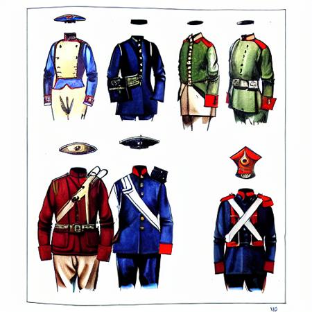Historical European Uniforms LoRA