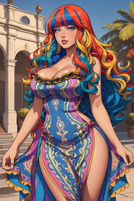?Hair Flair Collection? - Multi Color Hairstyle