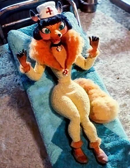 Nameless fox from stop-motion animated short cartoon named Clash | Безымянная лиса из кукольного мультфильма Поединок版本v1.0 (ID: 991456)