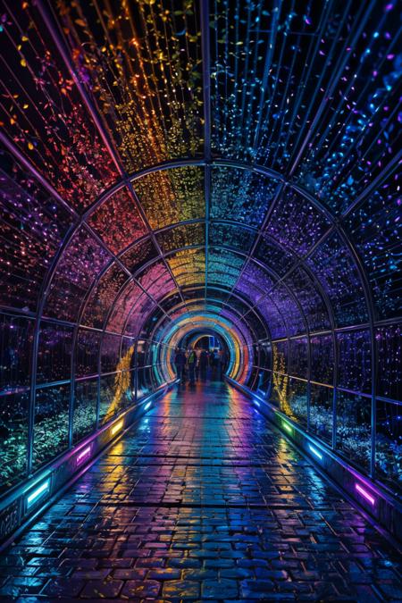 Light Tunnel | Rainbow Tunnel