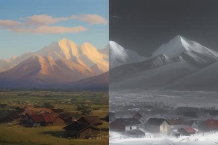 Split Image Composition Workflow