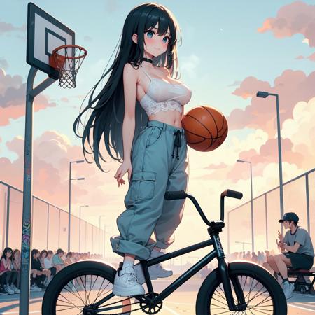 girl like basketball bmxbike