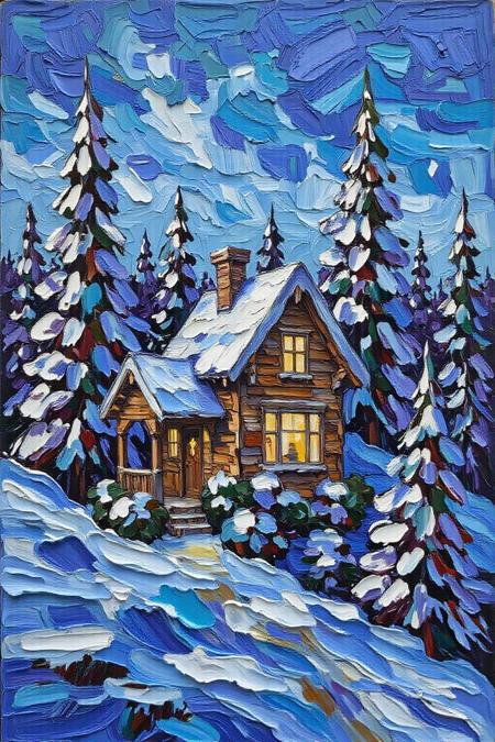 Impasto Oil Painting Style