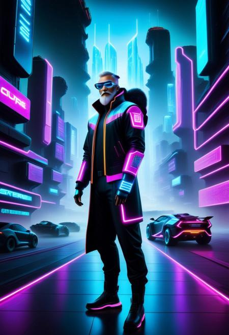 Cyberpunk Santa Claus