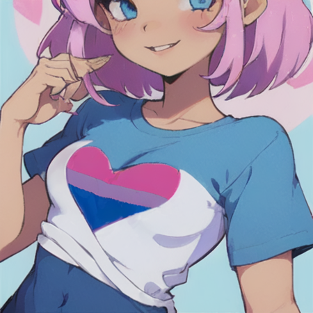 Bisexual Heart Shirt版本v1.0 (ID: 957217)