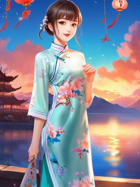 SDXL-zy_国风旗袍 qipao