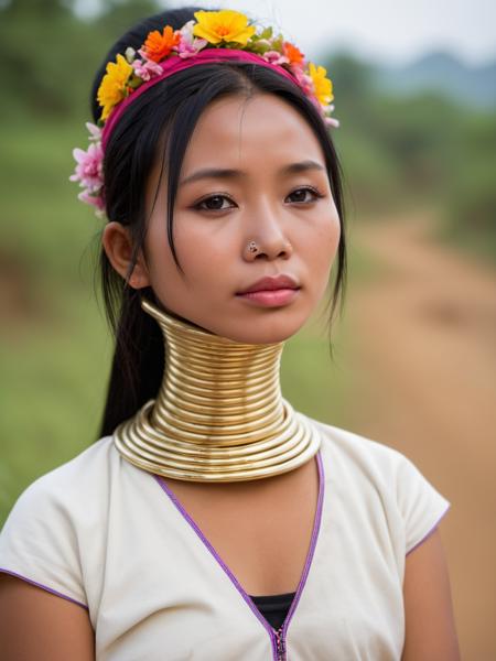 Neck Rings - Kayan People Myanmar (Padaung) SDXL & Pony版本v1.0 SDXL (ID: 639302)