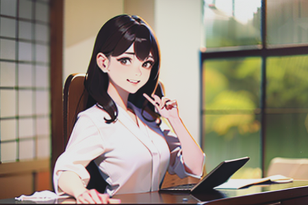 Office Lady Working- PIX AI版本v1.0 (ID: 1226444)
