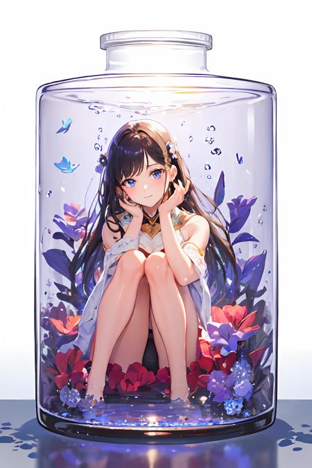girls in glass bottle/瓶中少女