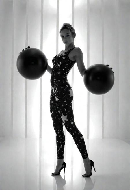 Focus - Group of Woman holding Spheres