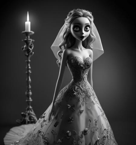 Tim Burton Female Diffusion SDXL