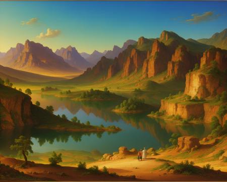 American Romantic Landscape  (The Hudson River School ) style