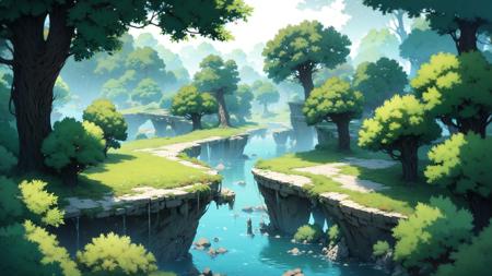 Abandoned Land - Game Scene Conceptual Design - Fantasy/Mythical Legend/2.5D