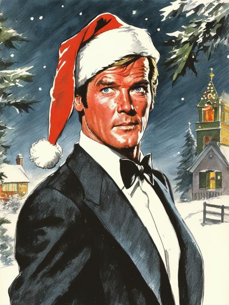 Sir Roger Moore as James Bond (Flux & SDXL)