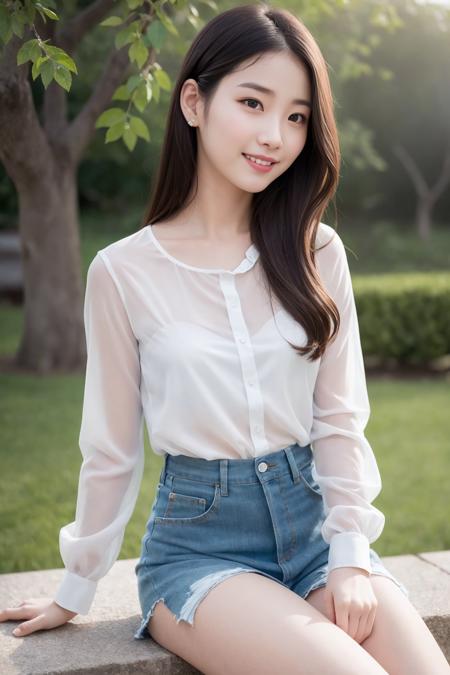 Normal Korean girl face, Chilloutmix base lora