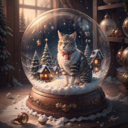 Christmas crystal ball