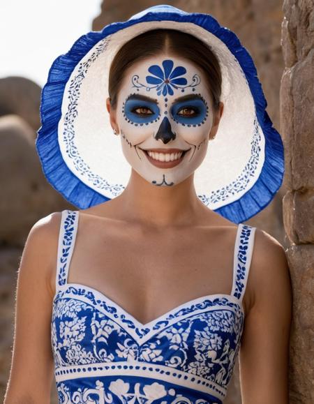 Talavera Catrina Makeup Mexican Skull (Dia de los muertos) LoRA SDXL