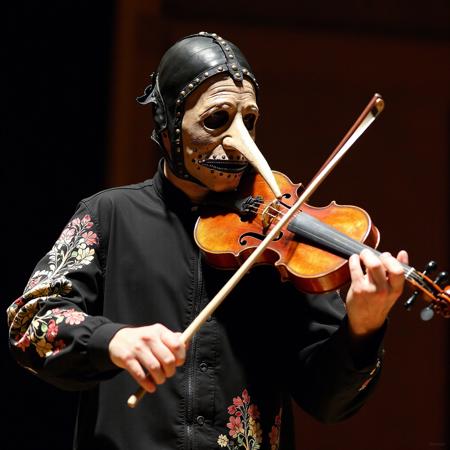 SLIPKNOT band. Number 3 masked.  Chris Fehn