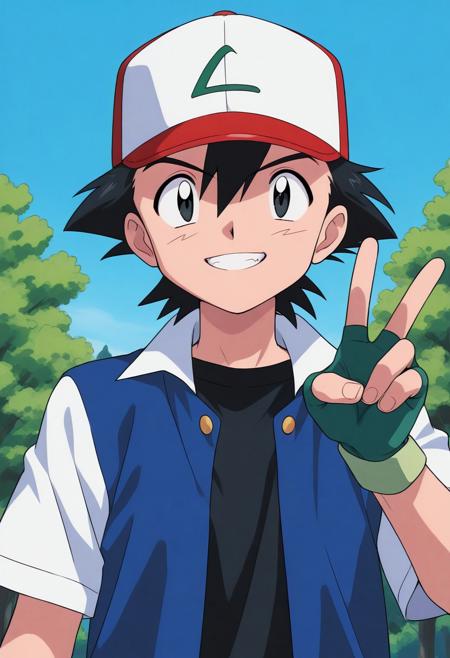 Ash Ketchum / Satoshi - Kanto version - Pony + Illustrious