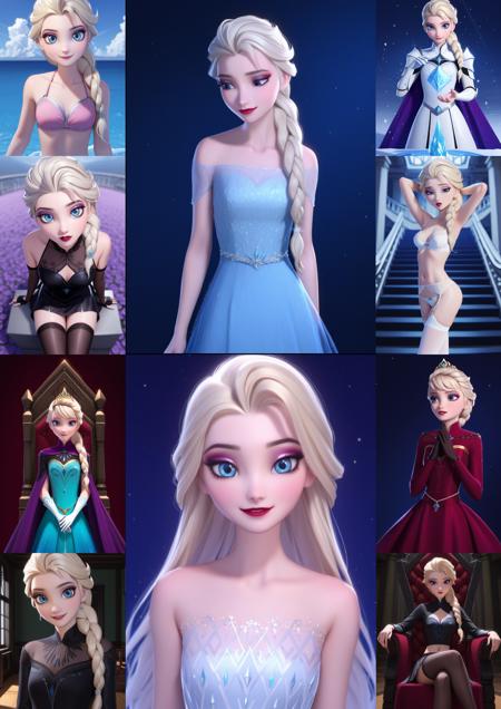 Elsa - [Frozen] - SD15/SDXL/Pony_SDXL - [Commission] - Illustrious Update版本SDXL (ID: 372255)