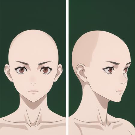 XL Face Turn, Multi-View, Turnaround, Model Sheet, Character Design版本SD1 (ID: 1157068)