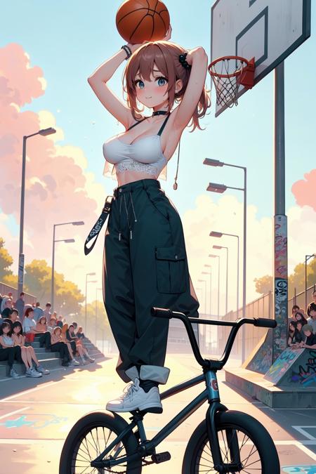girl like basketball bmxbike