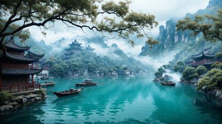绪儿-水乡场景 Water town scene