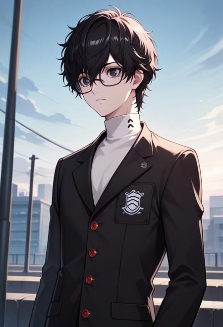 Ren Amamiya / Akira Kurusu / Joker / MC - Persona 5 (Commission) - Pony + Illustrious