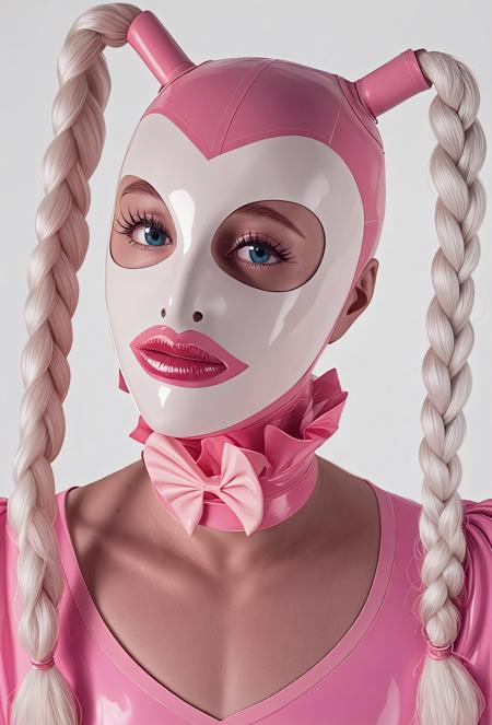 Latex Hood With Pigtails [Pony XL]