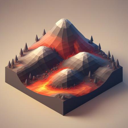 Isometric low poly XL