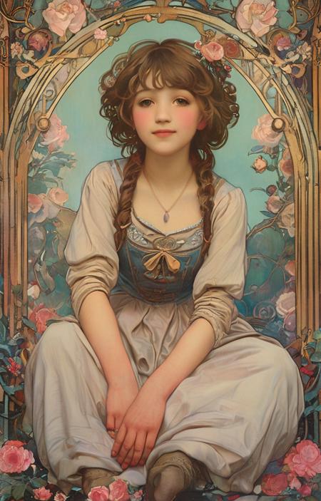 style of Alphonse Mucha [SDXL] 200