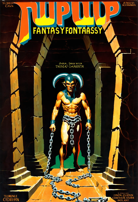 Pulp fantasy visual element wildcards