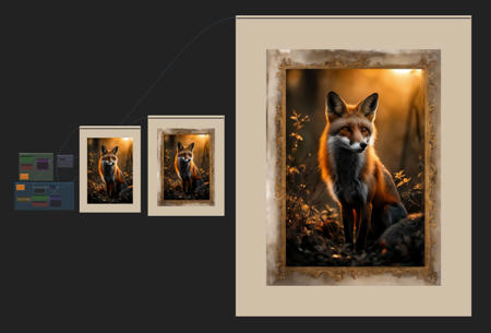 DiffusersStableCascade Gold Frame