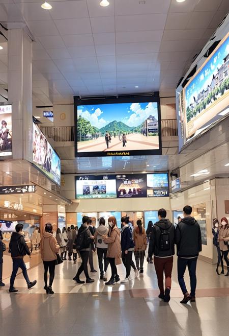 阪急梅田駅ビッグマン前 / Hankyu UMEDA station, bigman SDXL