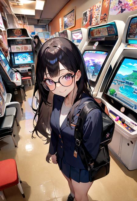 日本のゲームセンター（ビデオゲーム）SDXL