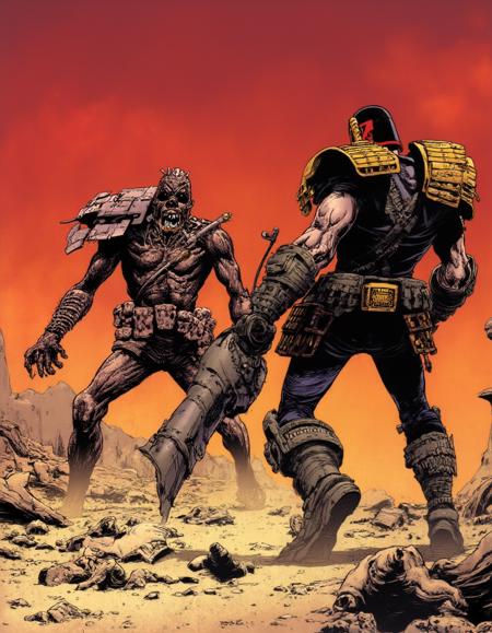 Judge Dredd Comic Style (Flux)