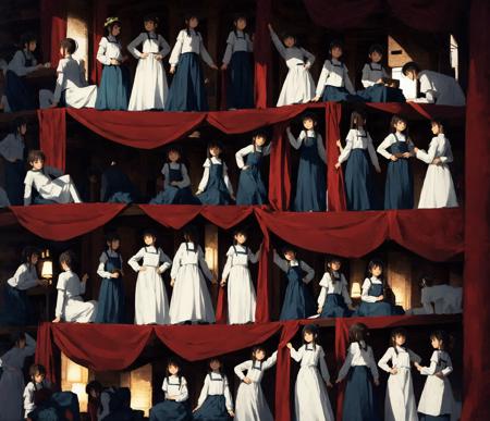 Row of40 people POSE , multi view，40个人的动作PNG图，多视图