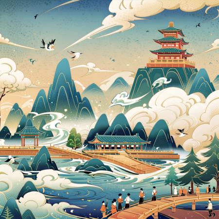Chinese style illustration design (advanced)