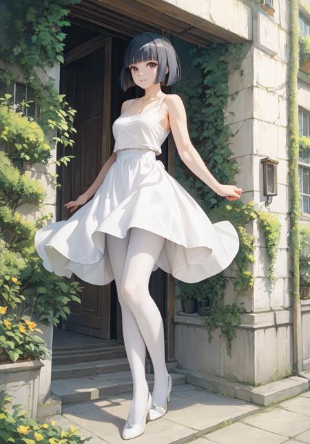white pantyhose pony