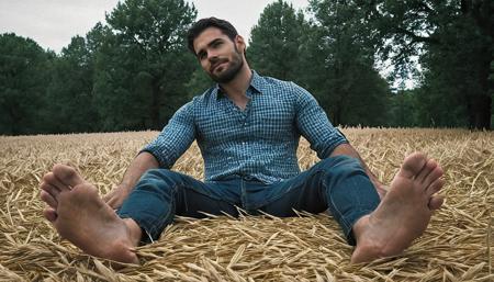 Male feet pose / barefoot