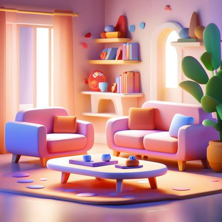 【SDXL】Cartoon Room | Dataset