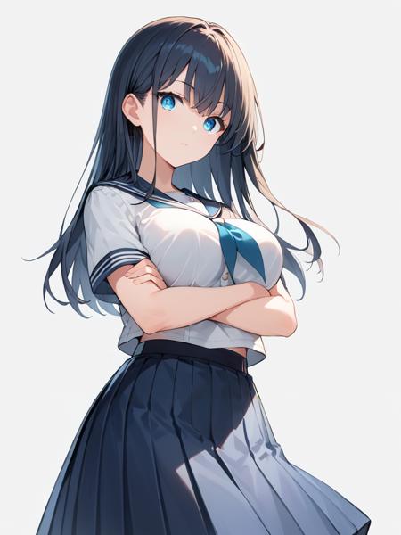 腕組/crossed arms