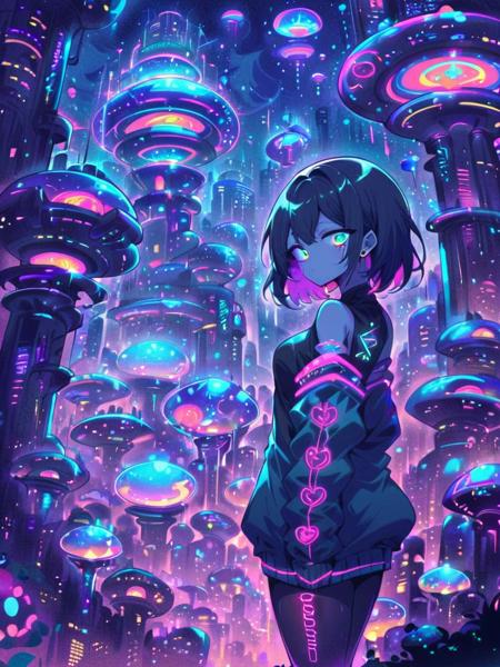 futuristic city LoRA [XL+Pony]版本XL (ID: 634606)