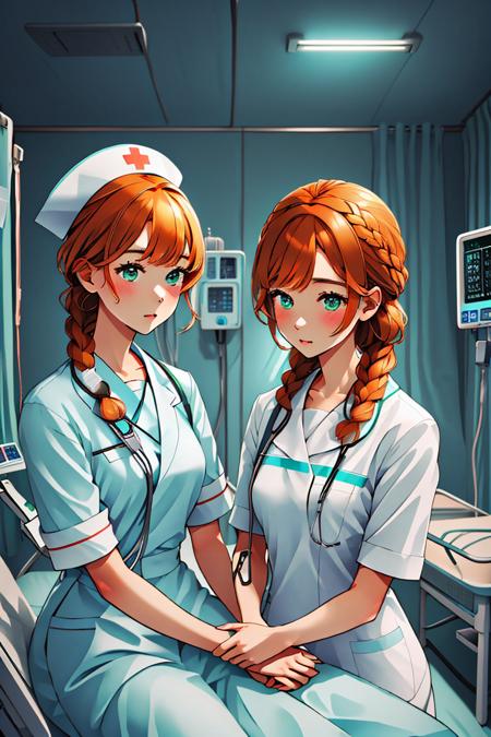 Nurse examines Patent/Nurse