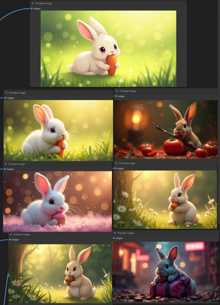 FLUX ComfyUI with Lora Support - TXT 2 IMG + Prompt Variation - without upscale for small GPU and RAM - fp8 + fp16 - [BEGINNER]