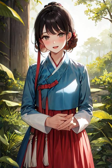 Female Noble Class Hanbok - Korea Clothes